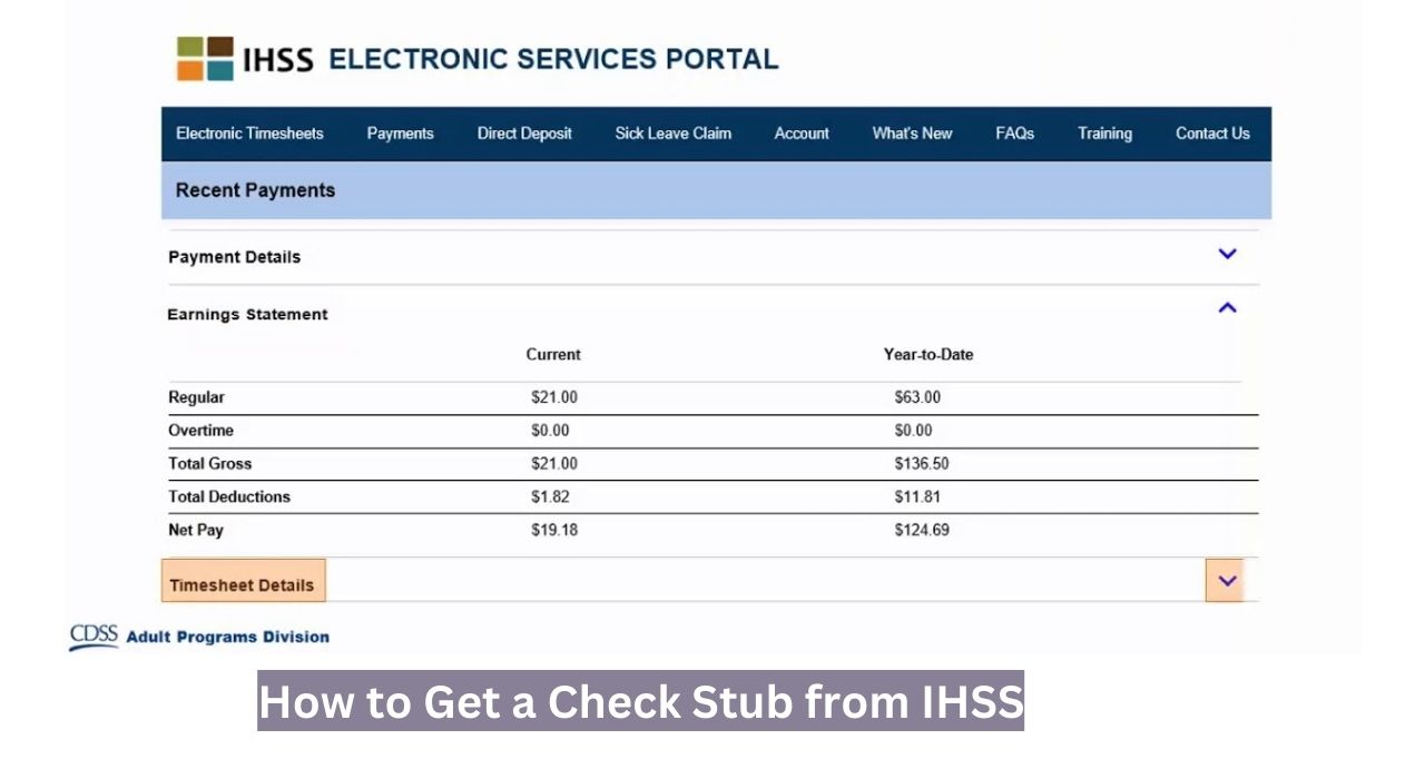 How to Get a Check Stub from IHSS